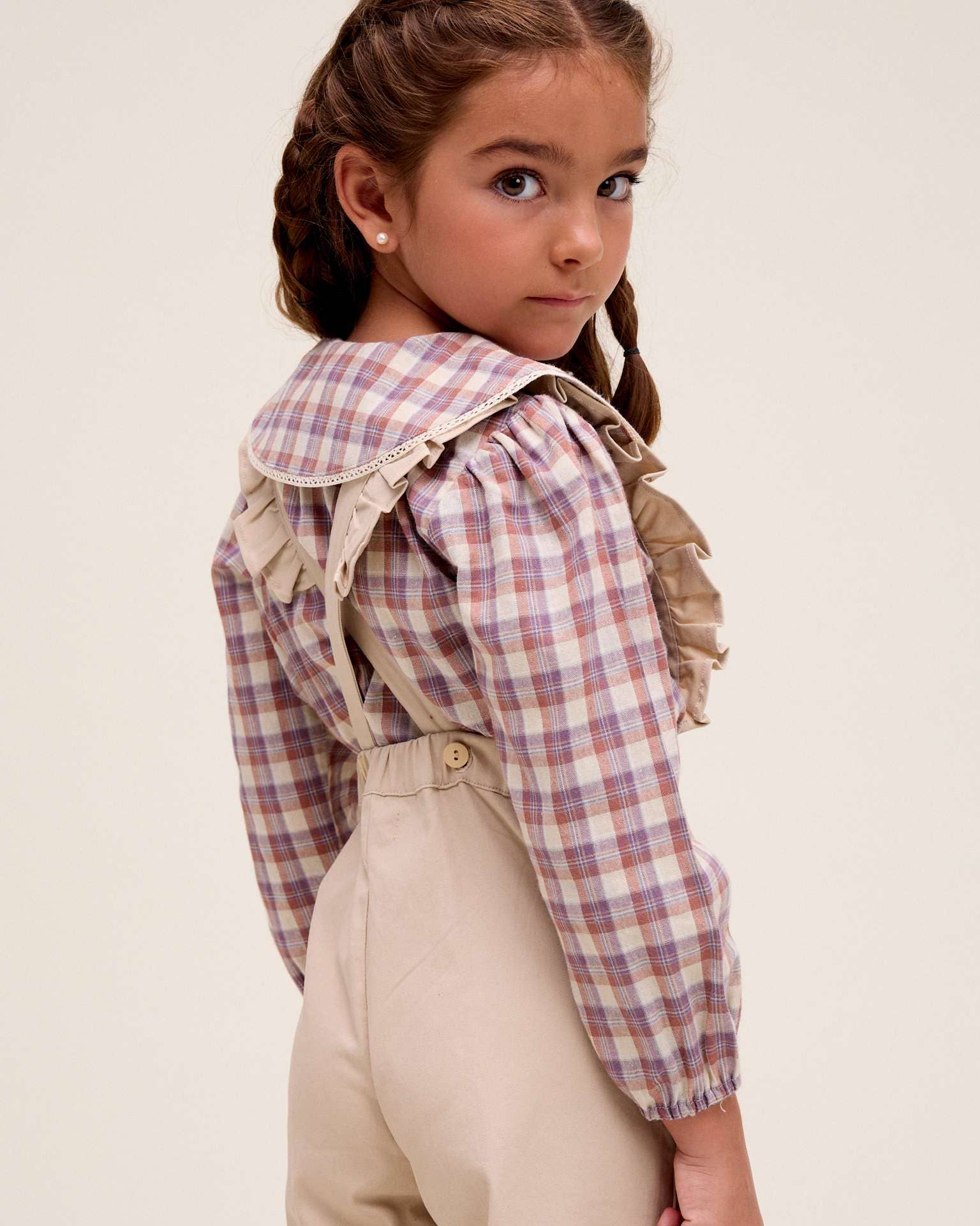 Blouse à carreaux