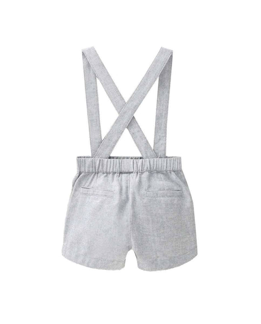 Short gris avec bretelles