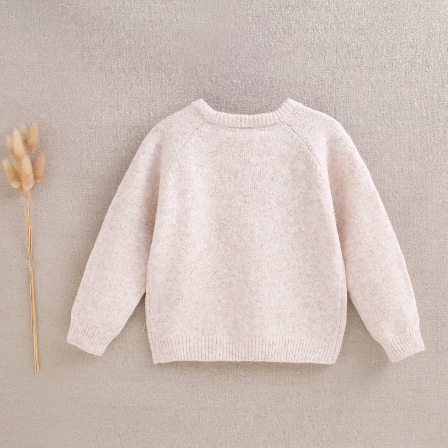 Pull en tricot beige