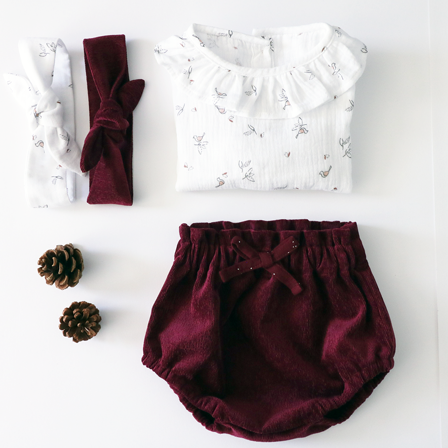 BLOOMER VELOURS BORDEAUX