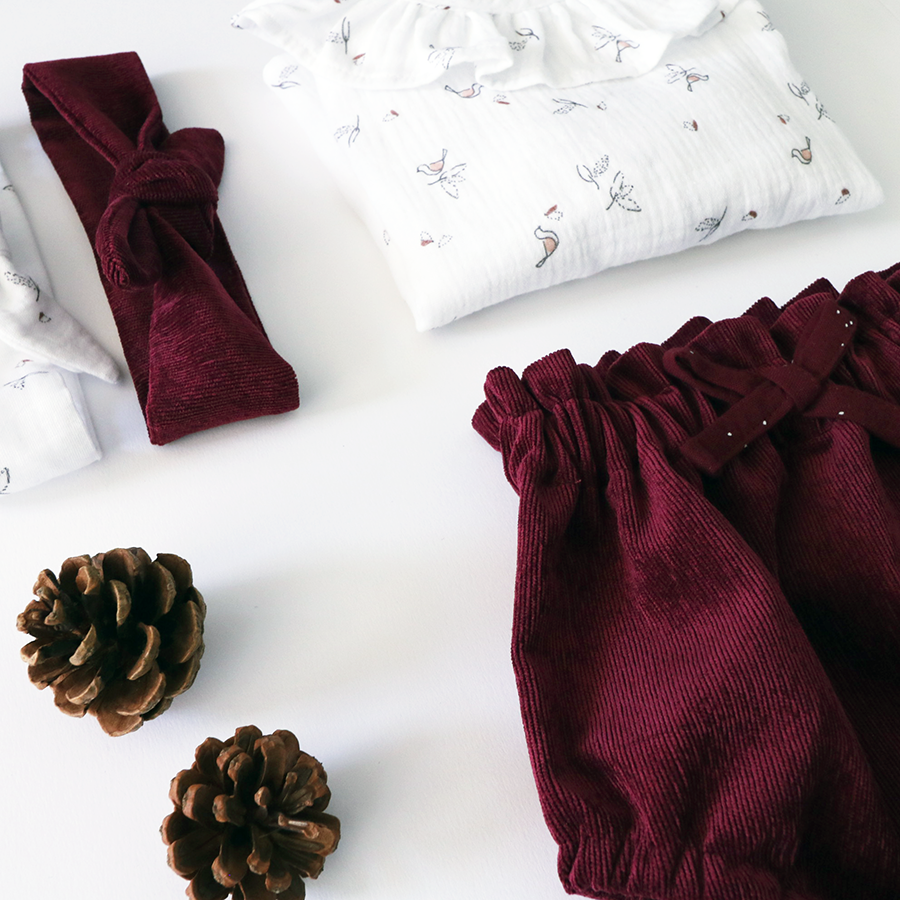 BLOOMER VELOURS BORDEAUX