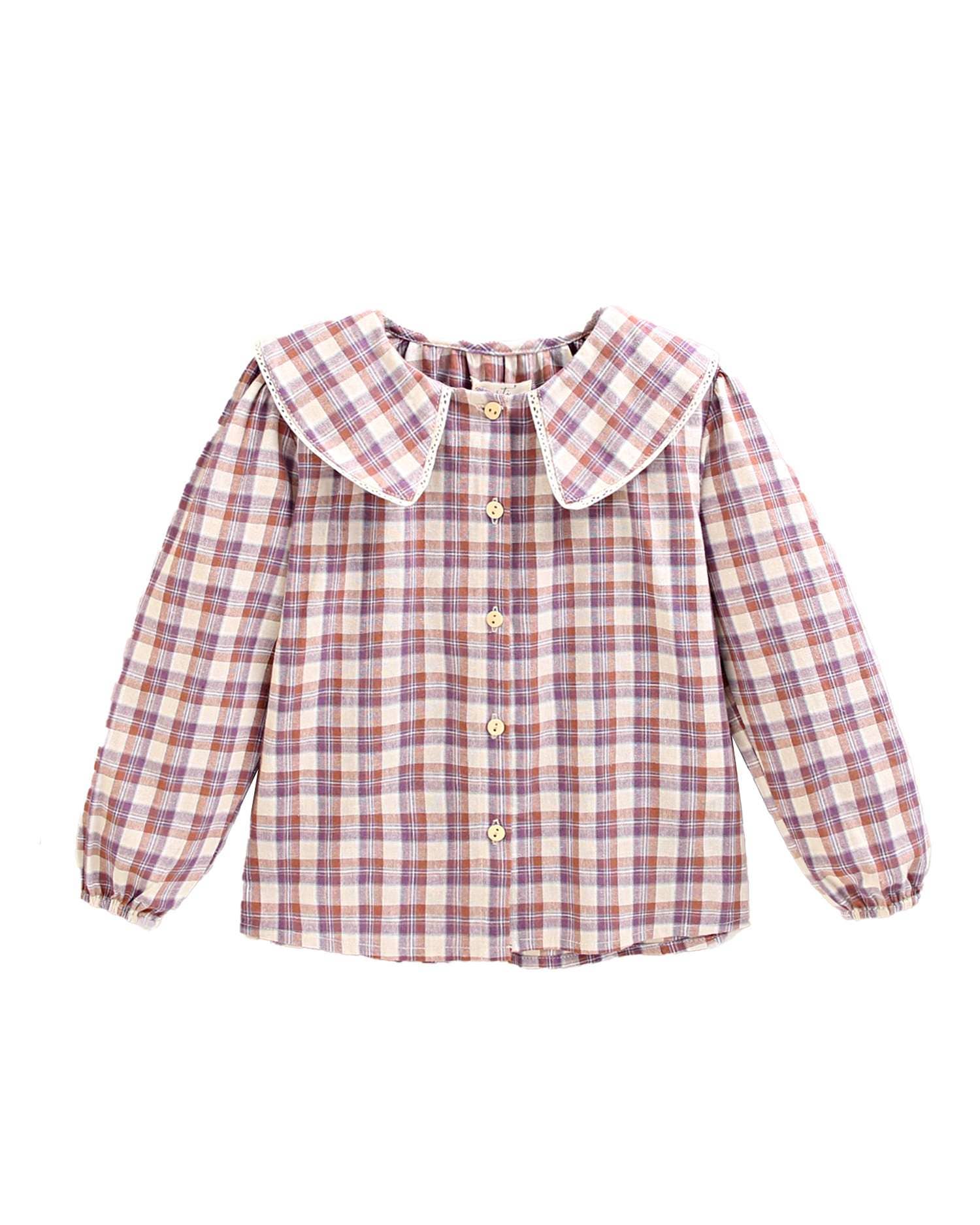 Blouse à carreaux
